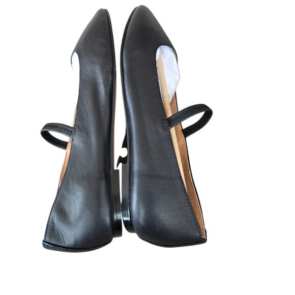 Madewell Greta Ballet Flat in Leather True Black NN044 Womens Size 7.5 Mary Jane - Picture 3 of 7